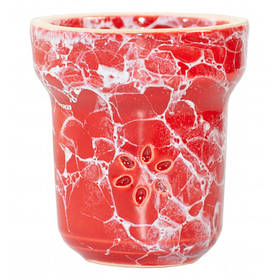 Чаша для кальяну SOLARIS Eva Red-Black - Ручна робота з Червоної та Білої Глини