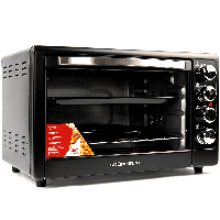 Піч електрична Grunhelm GN50AC (чорна 50л, 2200 Вт з конвекцією + гриль)