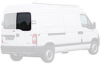 Задне скло Nissan Interstar X70 (97-10) (Нісан Інтерсар) на праву розпашну дверку без електрообігріву