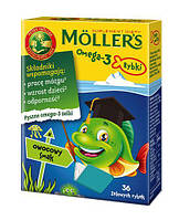 Рибки з фруктовим смаком Моллерс, Mollers omega 3, 36 шт