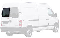 Задне скло Renault Master (97-10) (Рено Мастер) на ліву розпашну дверку