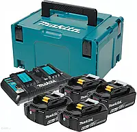 Makita 198091-4 DC18RD Ładowarka 4x6.0Ah BL1860B