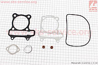 Прокладки поршневой 180cc-62мм, к-кт 7 деталей (метал) для китайских скутеров с двигателем 125,150сс 4-Т