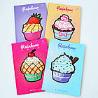 Блокнот А5 з кольоровими аркушами Profi Artbook Rainbow "Cake" pink 96 сторінок 48арк арт. 901197, фото 4