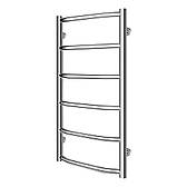 Сушарка для рушників водяна Трапеція 40*6*80 (нижн.Підключ.)