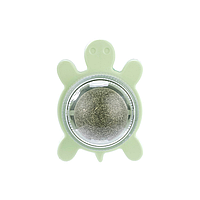 Игрушка шар кошачья мята/ PetLeon / Лакомство из натуральной мяты для кошек зеленая черепаха