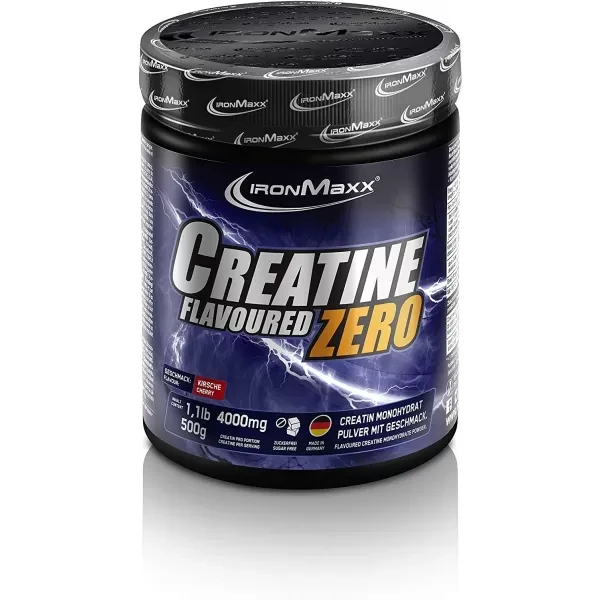 Креатин моногідрат  IronMaxx Creatine Zero 500 г (зі смаком вишня)