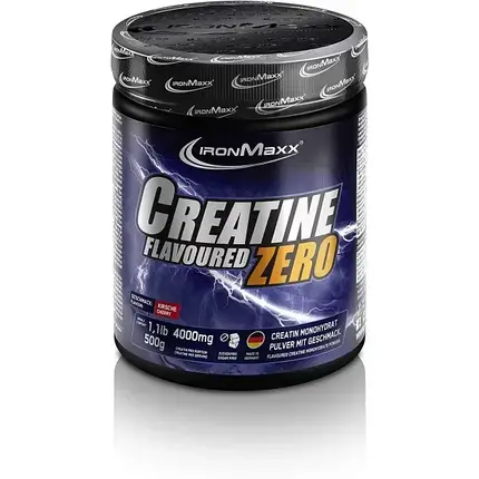 Креатин моногідрат IronMaxx Creatine Zero 500 г (зі смаком вишня), фото 1