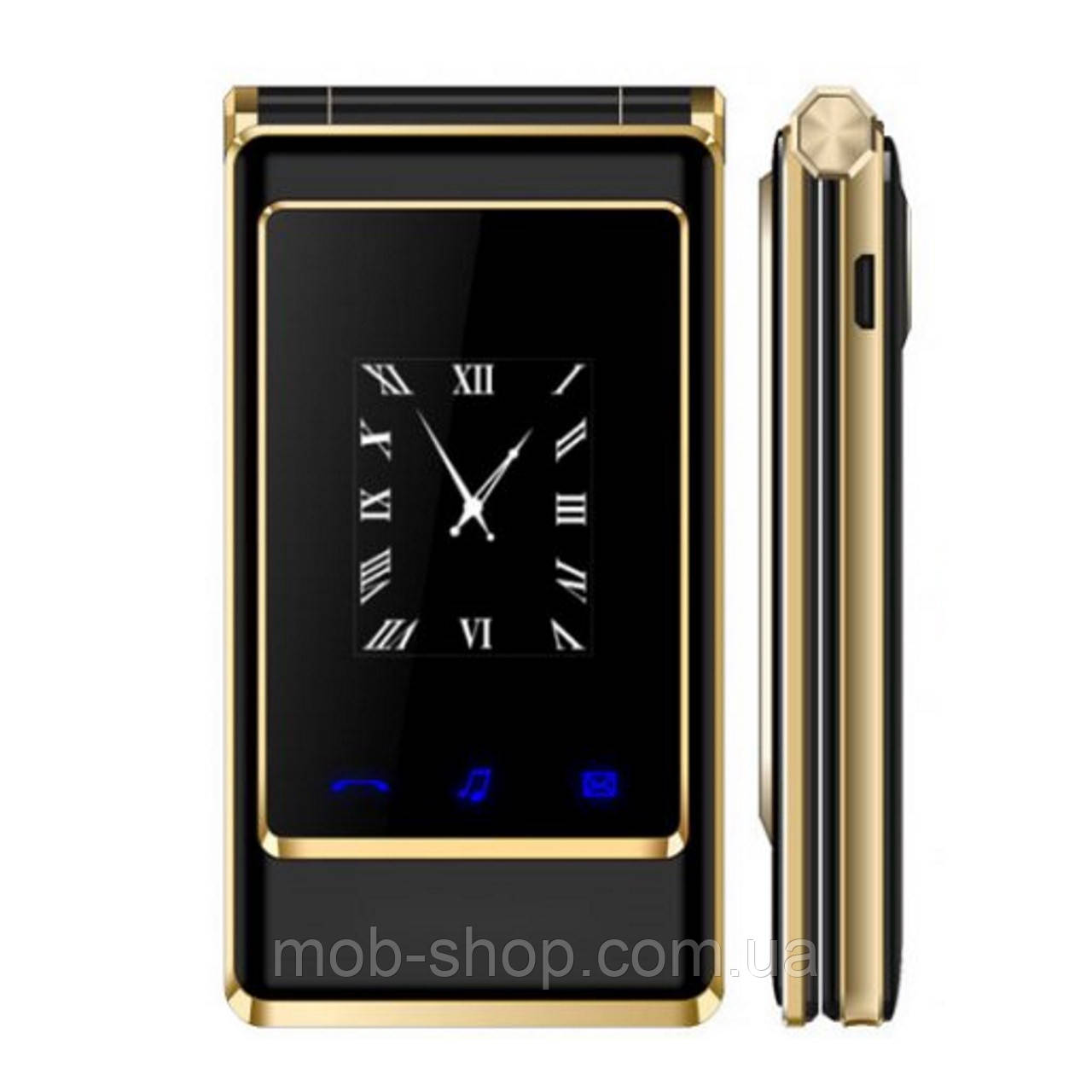 Мобільний телефон Tkexun A15 (Satrend A15) black. Flip кнопкова розкладачка з великими кнопками