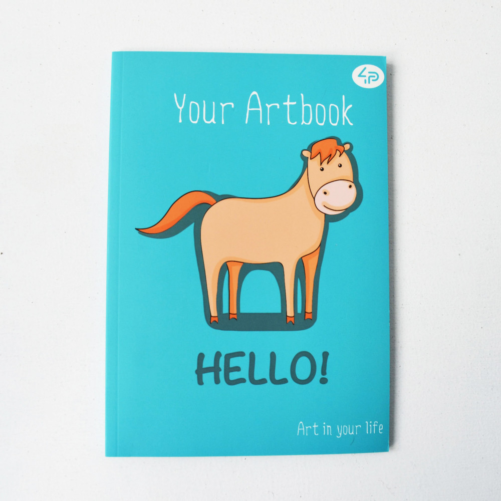 Блокнот А5 з кольоровими аркушами Profi Artbook Horse 96 сторінок арт. 902330