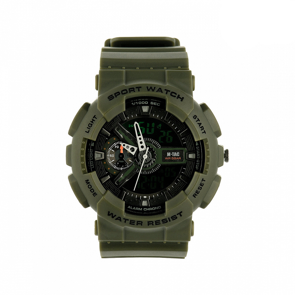 Годинник тактичський спортивний M-Tac Olive 50006001