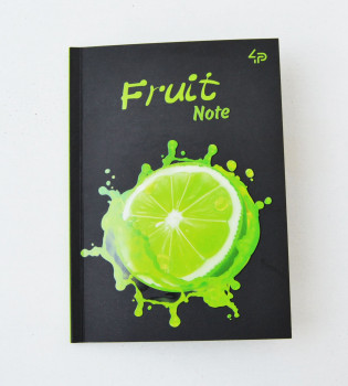 Блокнот А5 з кольоровими аркушами Profi Frutti Green 80 сторінок 40арк арт. 900121