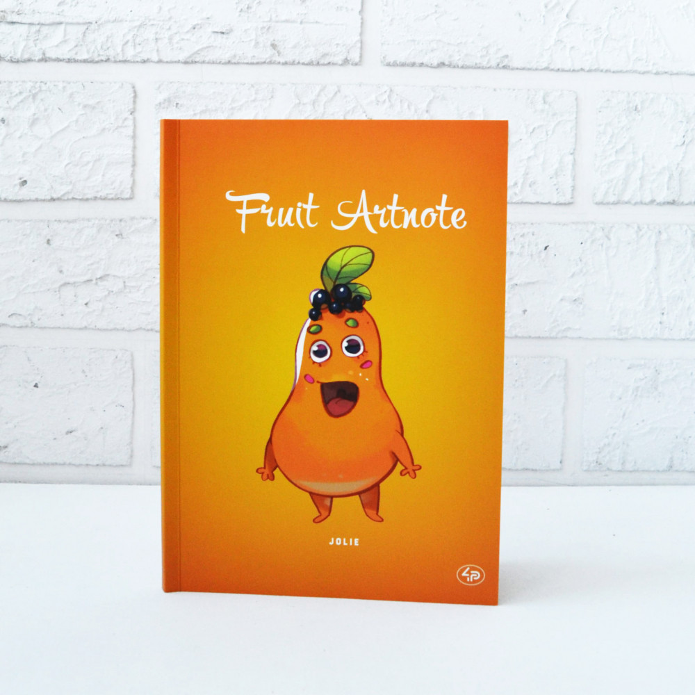 Блокнот А5 з кольоровими аркушами Profi Friut Papaya 128 сторінок 64арк арт. 902835