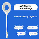 Гнучка USB LED-лампа з голосовим керуванням, фото 3