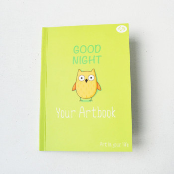 Блокнот А6 з кольоровими аркушами Profi Artbook Owl 96 сторінок 48арк арт. 902422