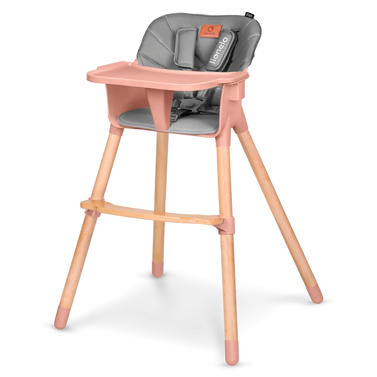 Стілець для годування Lionelo KOEN PINK ROSE, фото 1