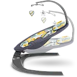 Шезлонг-гойдалка Lionelo RALF GREY CONCRETE, фото 3