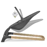 Дитячий шезлонг Lionelo JUNE GREY STONE, фото 3