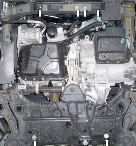 Защита двигателя Dodge Journey 2011- Kolchuga - фото 2 - id-p597244117