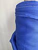 Сорочково-платтєва лляна тканина кольору електрик, колір 194/1560, фото 6