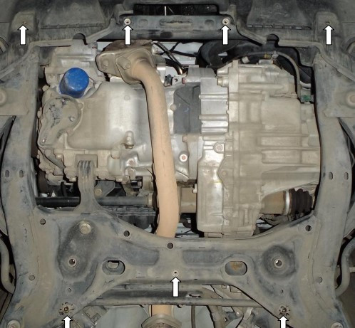 Защита двигателя Honda Civic IX 4D седан 2012-2017 Kolchuga - фото 3 - id-p597244993