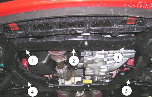Защита двигателя Hyundai Accent III 2006-2010 Kolchuga - фото 2 - id-p597245048