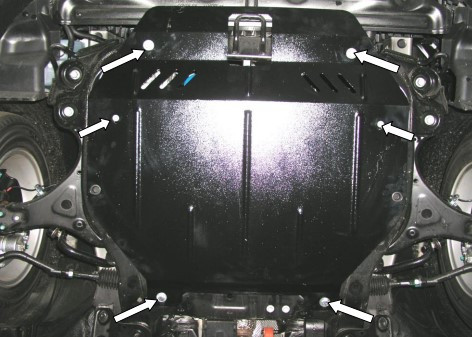 Защита двигателя Hyundai Sonata YF 2010 Kolchuga - фото 1 - id-p597245166