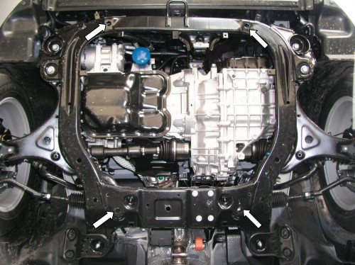 Защита двигателя Hyundai Sonata YF 2010 Kolchuga - фото 3 - id-p597245166