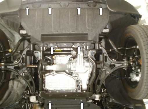 Защита двигателя Jeep Grand Cherokee WK2 2010-2022 Kolchuga - фото 3 - id-p597245239