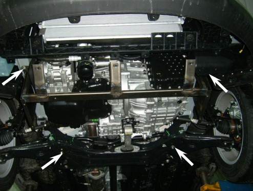 Защита двигателя Kia Sportage III 2010-2015 Kolchuga - фото 3 - id-p597245706
