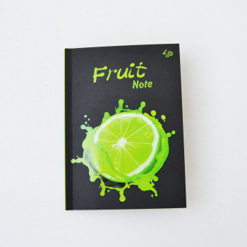 Блокнот B6 з кольоровими аркушами Profi Frutti Green 80 сторінок 40арк арт. 903184