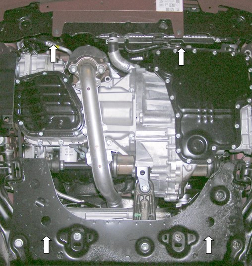 Защита двигателя Nissan Micra 2002-2010 Kolchuga - фото 2 - id-p597245874