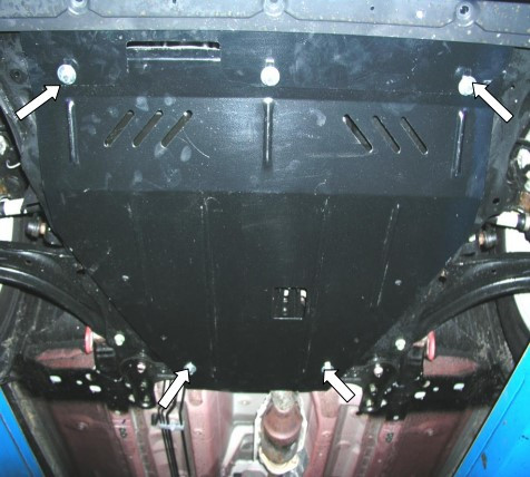 Защита двигателя Nissan X-Trail II 2007-2014 Kolchuga - фото 1 - id-p597245913