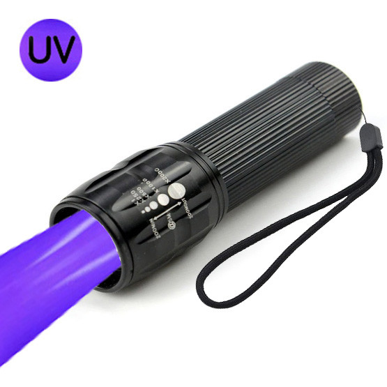 Ліхтар ручний з ультрафіолетовим світлом BL 8400-UV [3 режими], 3xAAA, з фокусуванням + батарейки в подарунок