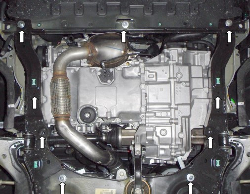 Защита двигателя Opel Astra K 2015- Kolchuga - фото 3 - id-p597245921