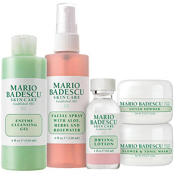 Набір косметики для лікування акне Mario Badescu Essentials Kit 2 x 118 мл + 29 мл + 2 х 14 г