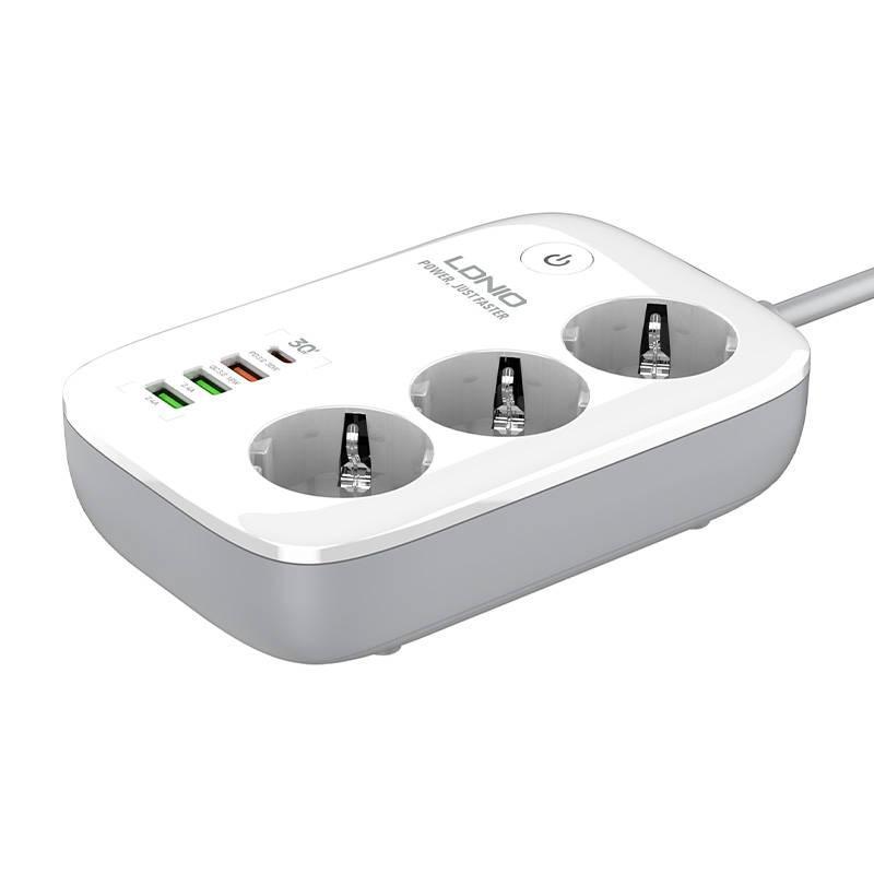 Удлинитель с быстрой зарядкой Wi-Fi LDNIO SEW3452 Smart Power Strip ...