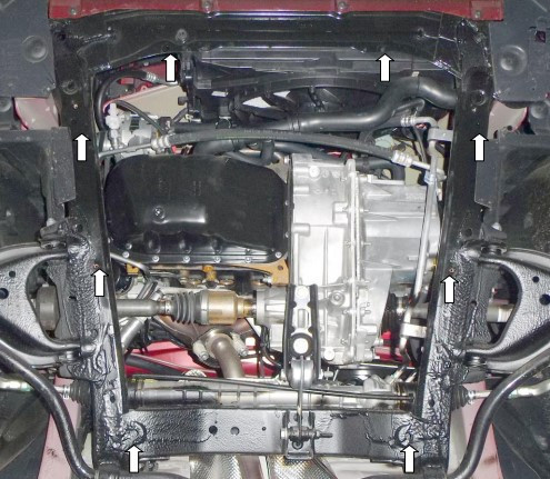 Защита двигателя Renault Dokker 2012- Kolchuga - фото 2 - id-p597247153