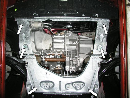 Защита двигателя Renault Megane II 2002-2008 Kolchuga - фото 3 - id-p597247174