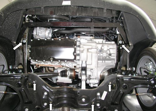 Защита двигателя Seat Ibiza 2007-2017 Kolchuga - фото 3 - id-p1247311182