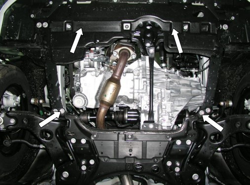 Защита двигателя Toyota Auris E150 2007-2012 Kolchuga - фото 3 - id-p597247296