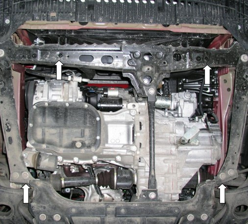 Защита двигателя Toyota Corolla E14/E15 2006-2012 Kolchuga - фото 3 - id-p1247311218