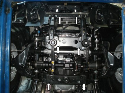 Защита двигателя Toyota Hilux 2011-2015 Kolchuga - фото 3 - id-p597247321