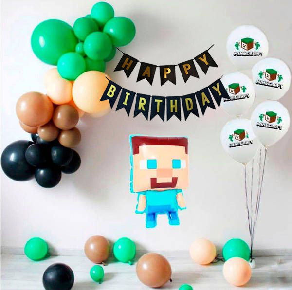 Фотозона з кульок МАЙНКРАФТ | Для хлопчика