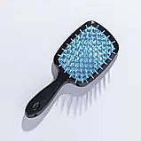 Щітка для волосся Hollow Comb Superbrush Plus Black-Blue, фото 2