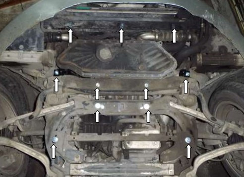 Защита двигателя Audi A8 D3 2005-2010 Kolchuga - фото 3 - id-p1289097923