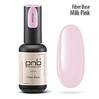 Файбер база PNB, молочно-рожева, 17 мл/Fiber UV/LED Base Milk Pink