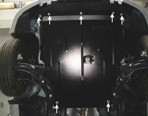 Защита двигателя Hyundai Accent RB (Solaris) IV 2011-2015-2017 Kolchuga - фото 2 - id-p1289097991