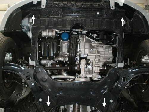 Защита двигателя Hyundai Accent RB (Solaris) IV 2011-2015-2017 Kolchuga - фото 3 - id-p1289097991