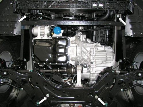 Защита двигателя Kia Optima 2010-2015 Kolchuga - фото 3 - id-p1289099078